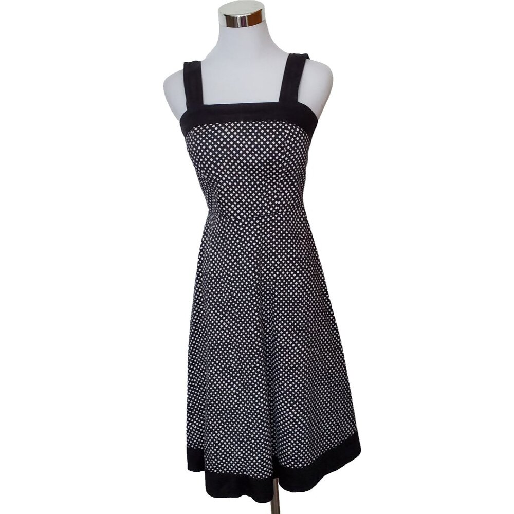 Dress Madison Leigh Black White Polka Dots Sundress Size 4P